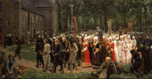 Le pardon de Kergoat, di Jules Breton, 1891 - Musée des beaux-arts de Quimper