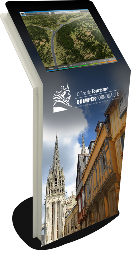 3D interactive touch terminal, let Quimper be told to you