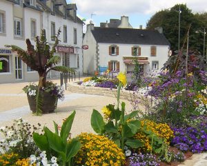 Lestonan wijk in Ergué Gabéric, Finistère, Bretagne