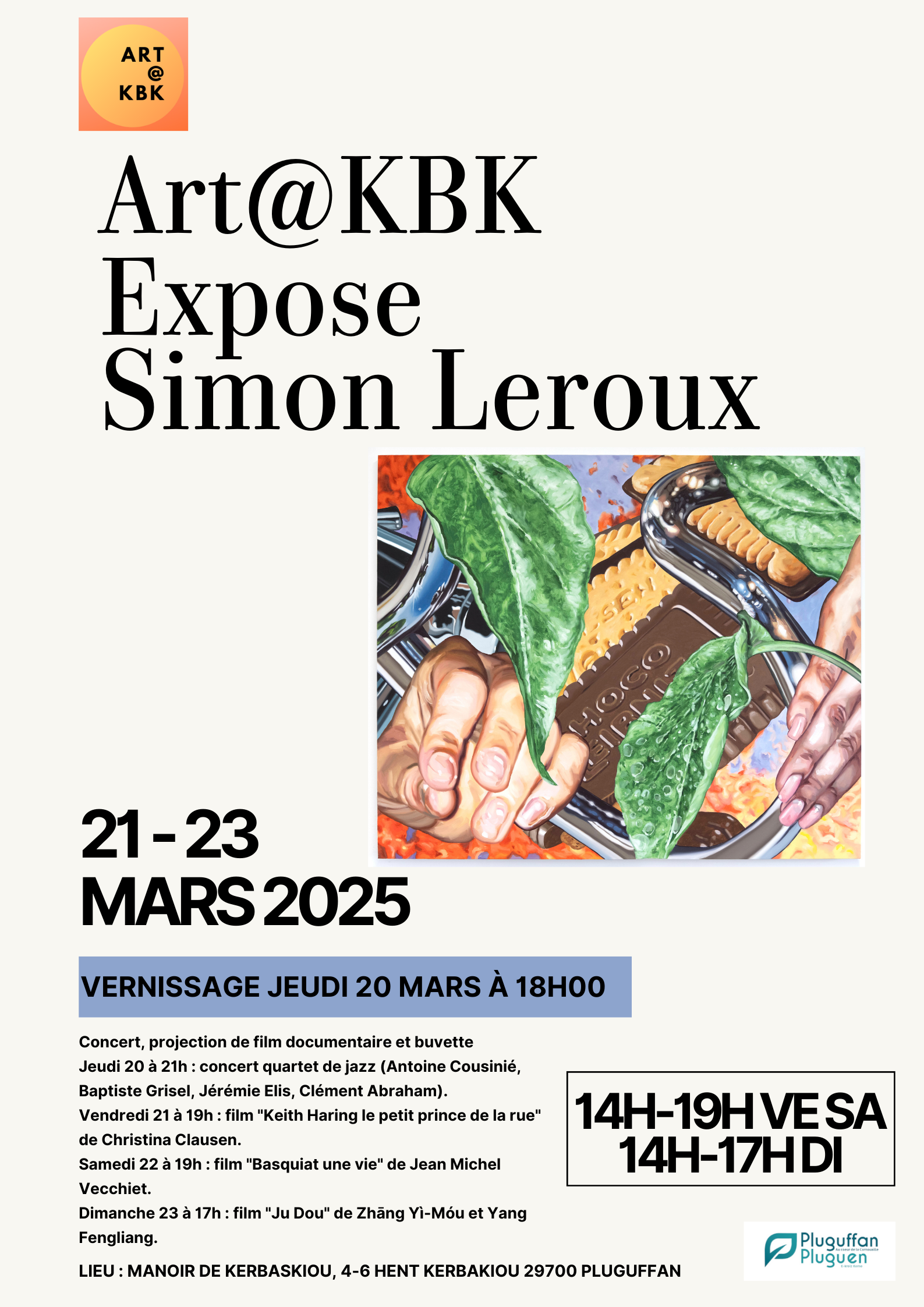 Visuel Art@kbk expose Simon Le Roux 20-23.03.2025
