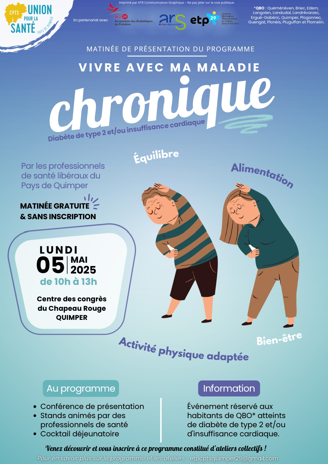 Affiche événement maladie chronique - 05.05.25