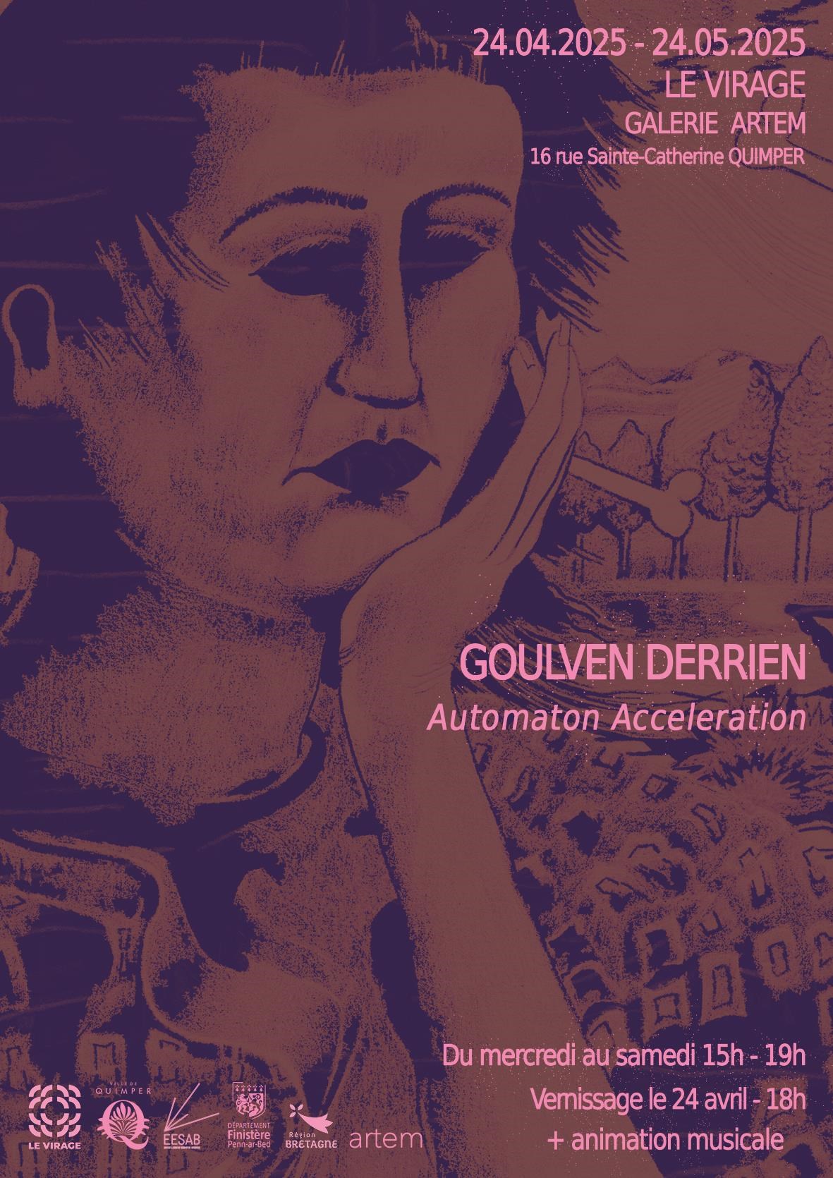 Expo dessins Goulven Derrien, Automaton Accélération - 01-24.05.25