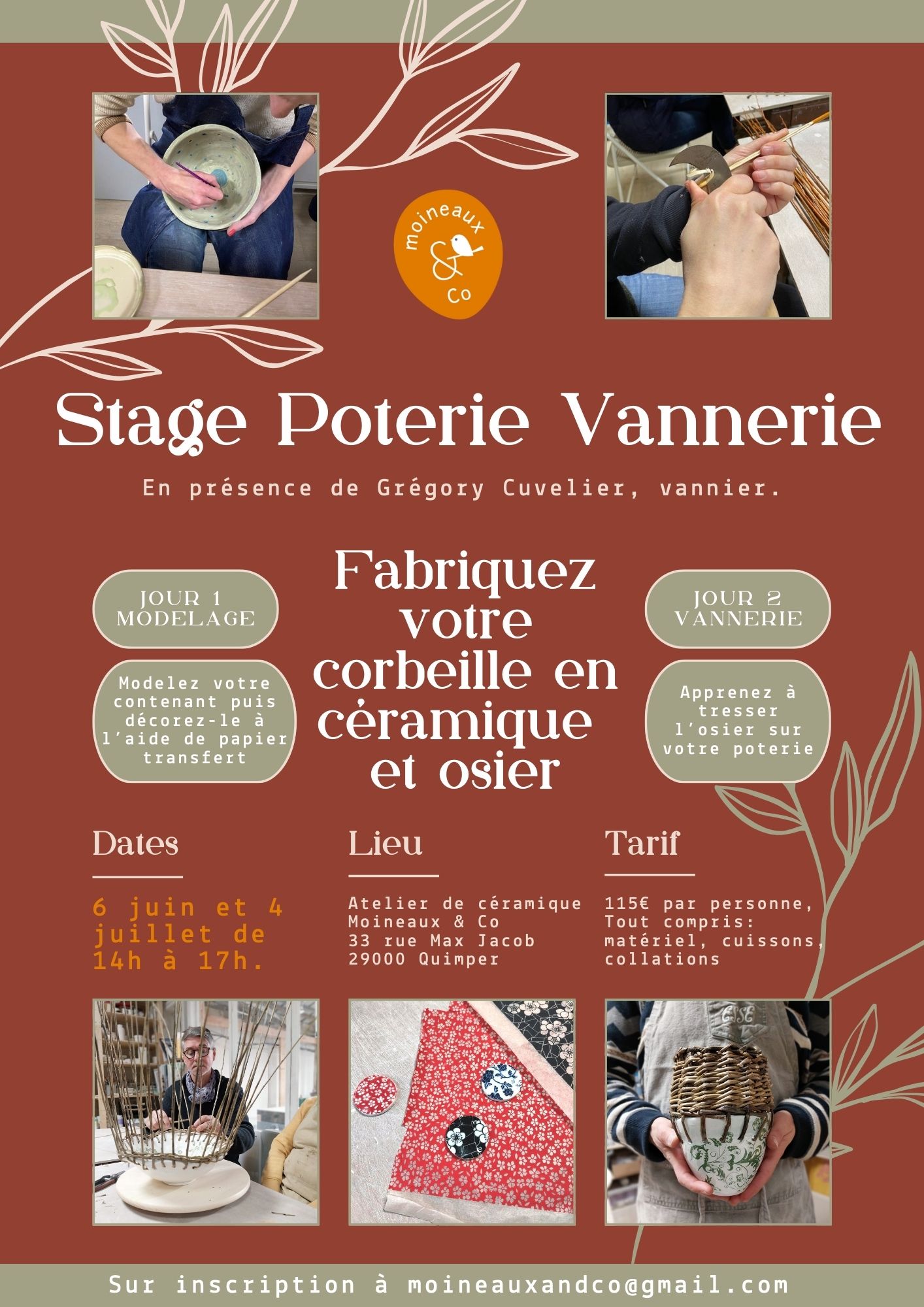 stage poterie vannerie