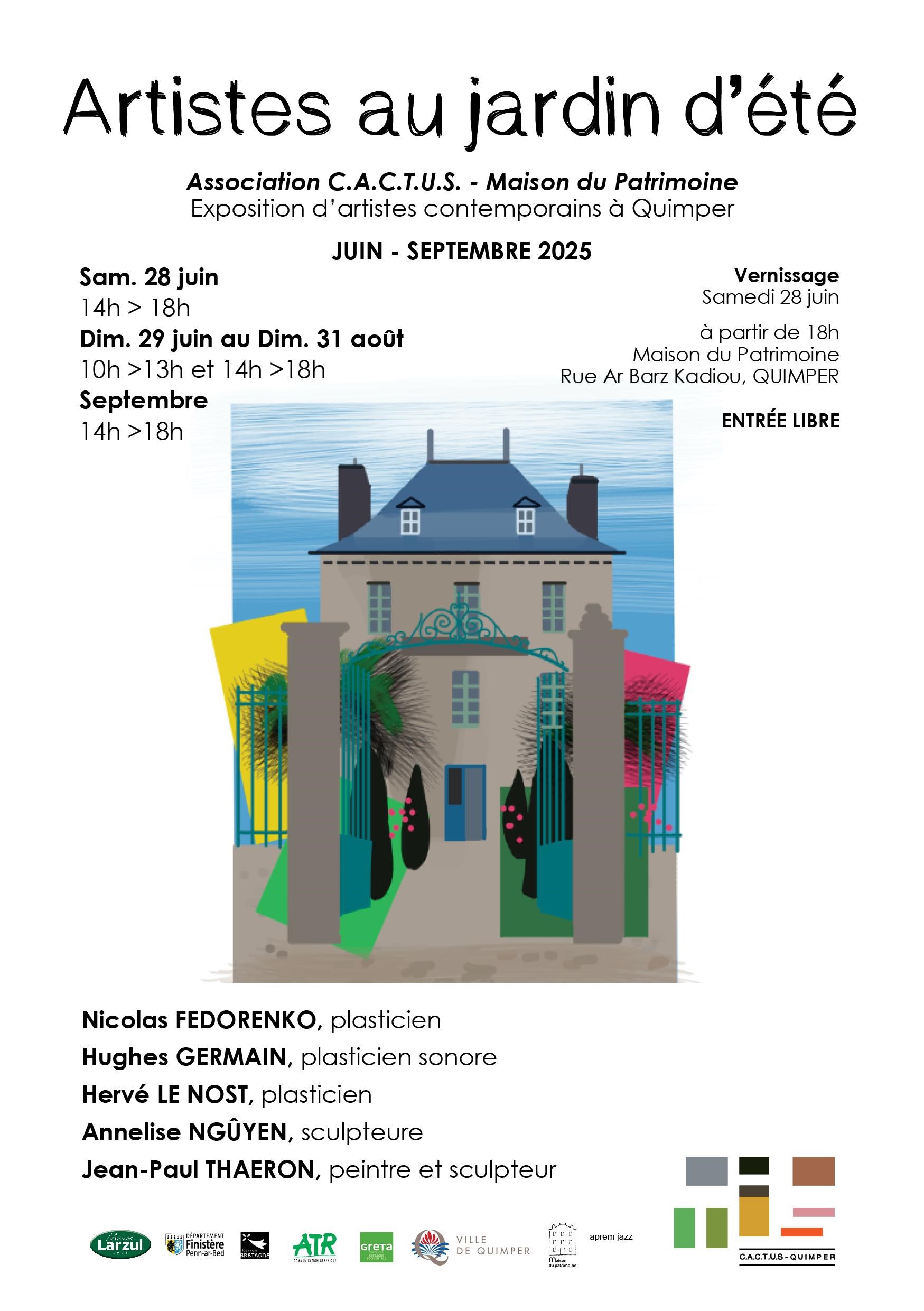 Exposition artistes au jardin d'été - 29.06 - 30.09.25