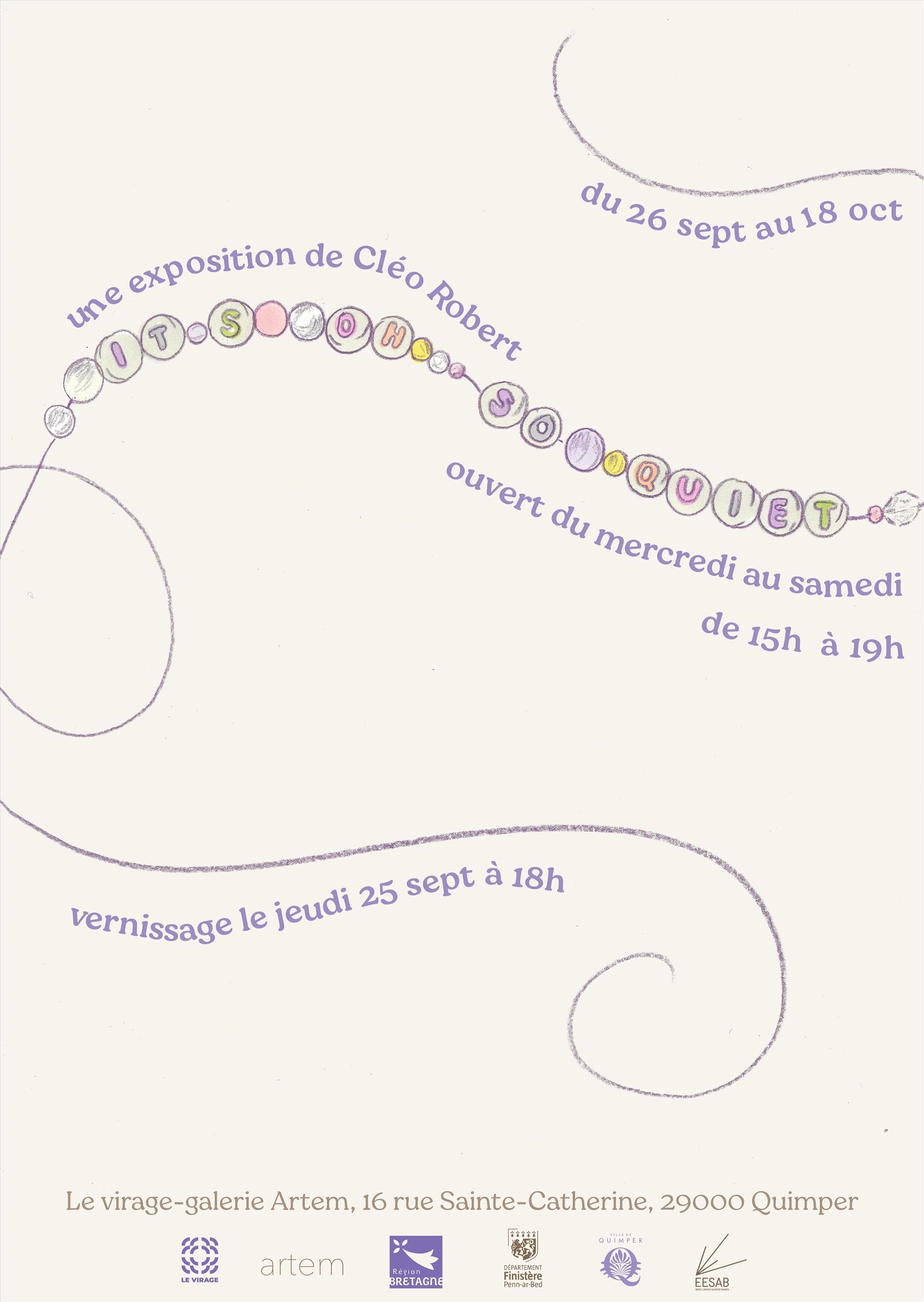 Exposition Cléo Robert, it's oh so quiet - 01-18.10.25