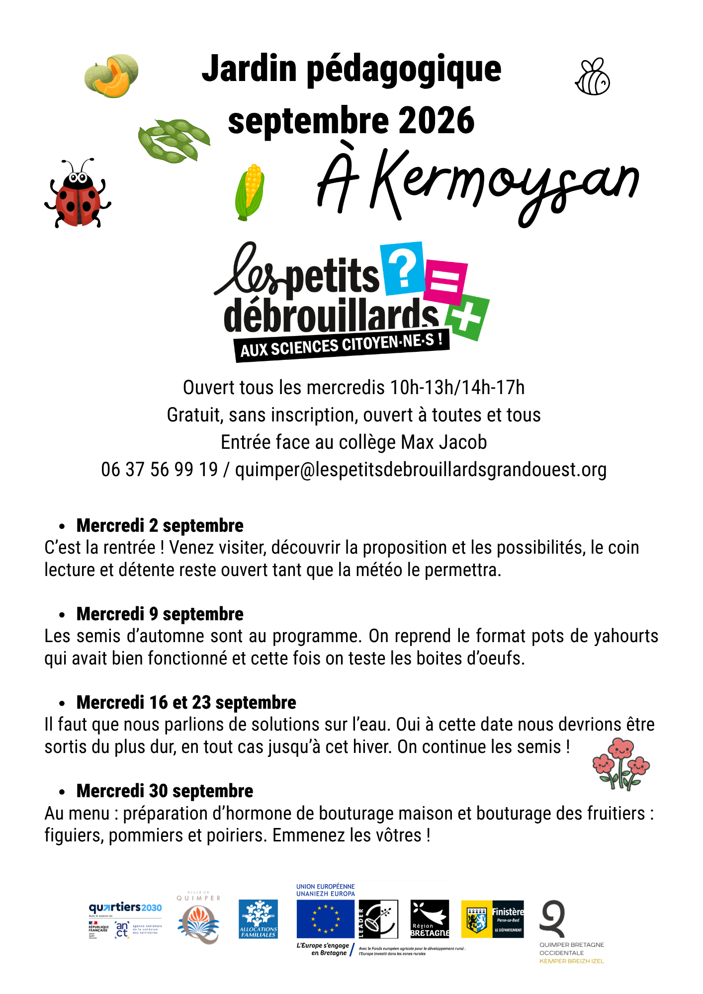 programme jardin septembre 30.09