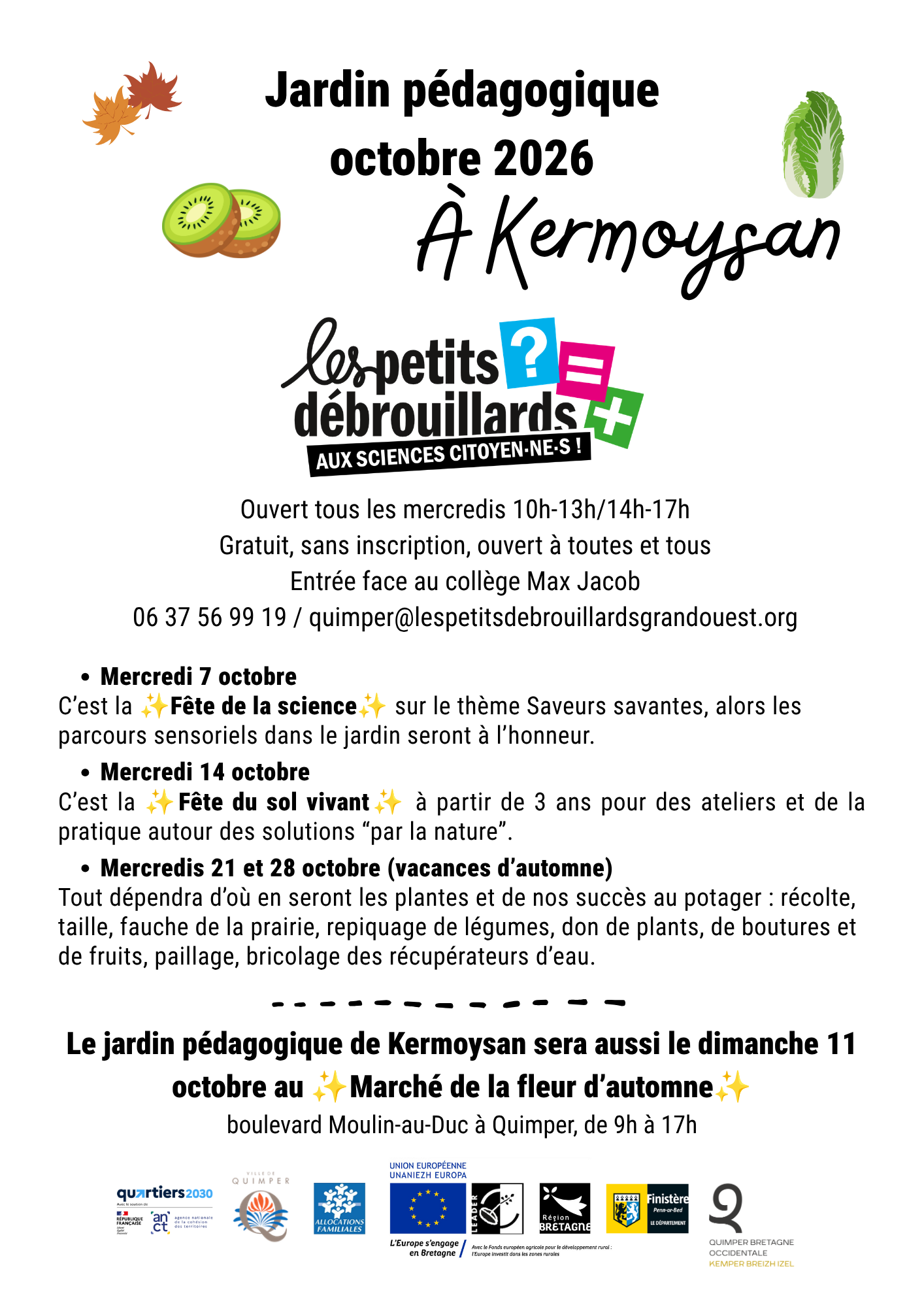 Programme jardin 28.10